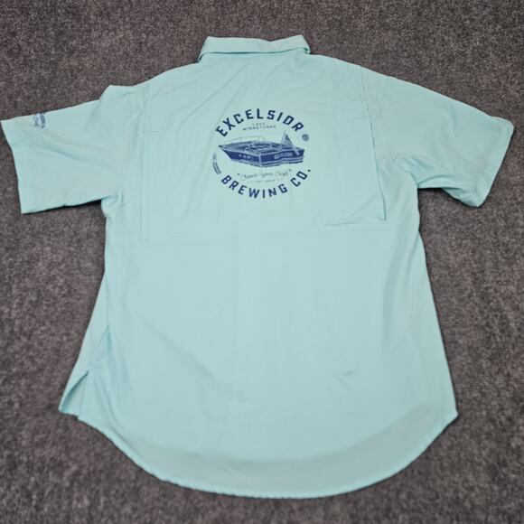 Excelsior Brewing Performance Fishing Shirt Medium Minnesota Beer Outdoor Hilton - Picture 1 of 7